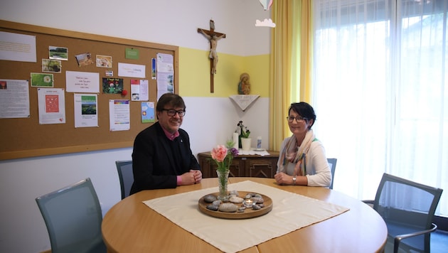 Stephan Spiegel und Maria Kohlbacher kennen viele Nöte von Menschen im westlichen Flachgau. (Bild: Tröster Andreas)