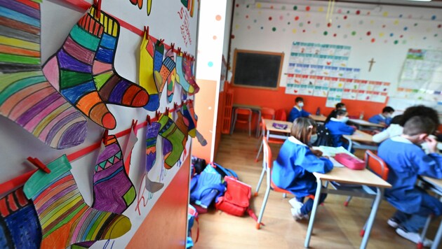 Schule in Italien (Bild: AFP)