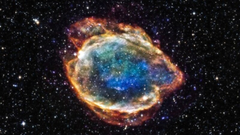 Eine Supernova bezeichnet eine gigantische Explosion. Sie tritt auf, wenn ein Stern am Ende seines Daseins angekommen ist. (Bild: APA/AFP/NASA/Handout)