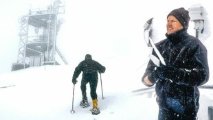 Winter im Frühling ist für Erwin Walcher keine Seltenheit. (Bild: Hannes Wallner)