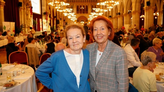 Verdiente Wertschätzung: Inge und Margit sind zwei von 740 ehrenamtlichen Lesepatinnen und -paten in Wien. (Bild: Klemens Groh)