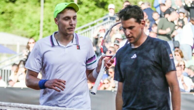 Hamad Medjedovic (li.) und Dominic Thiem (Bild: GEPA pictures)