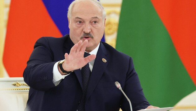 Alekszandr Lukasenko fehérorosz uralkodó (Bild: AFP)