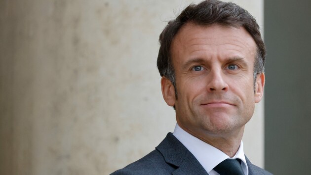 Der französische Präsident Emmanuel Macron wirbt um Investoren. (Bild: AFP)