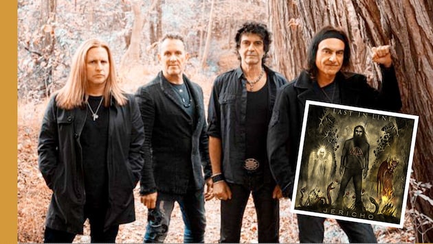 Last In Line rund um Drummer Vinny Appice (r.) huldigen unentwegt Sänger-Legende Ronnie James Dio. (Bild: Frontiers Records (2 )Krone KREATIV)