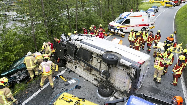 Der schwere Unfall in Vorarlberg forderte einen Toten. (Bild: Mathis Fotografie)