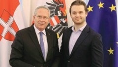 Landesparteiobmann Karl Mahrer und Bildungssprecher Harald Zierfuß (ÖVP) wollen frühe Deutschförderung. (Bild: Zwefo)