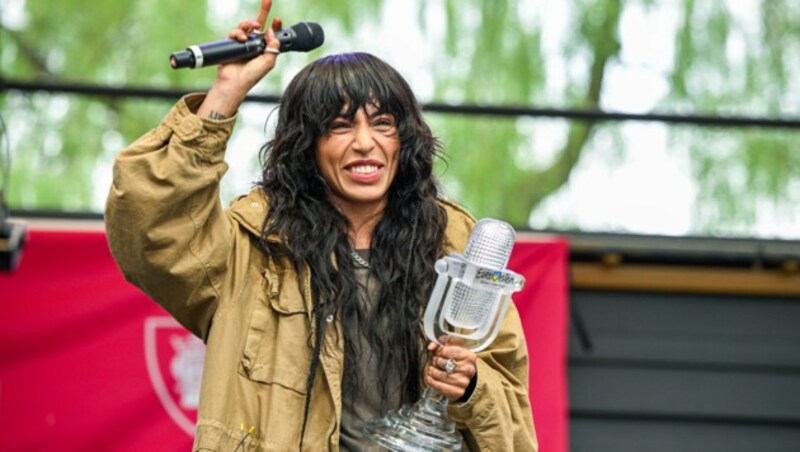 Die Schwedin Loreen holte sich am Samstagabend den Sieg beim Song Contest. (Bild: APA/Anders Wiklund/TT News Agency via AP)