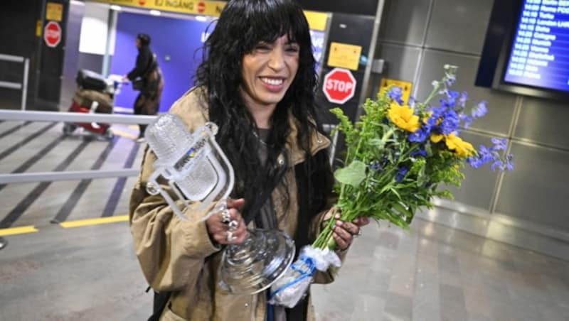 Loreen bei der Ankunft in Stockholm (Bild: APA/AFP/TT News Agency/Claudio BRESCIANI)