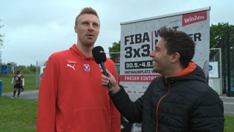 Matthias Linortner im Gespräch mit krone.at. (Bild: Krone.tv)
