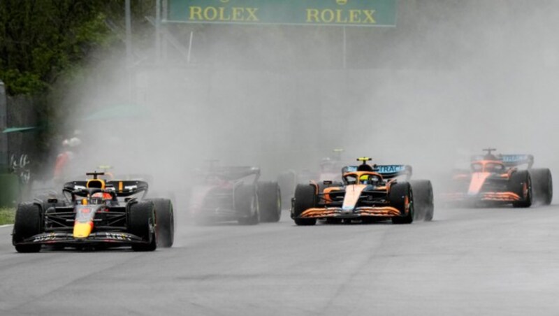 Das sechste Formel-1-Rennen der Saison 2023 in Imola wurde nach starken Unwettern offiziell abgesagt. (Bild: ASSOCIATED PRESS)