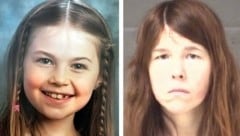 Die Frau soll ihre Tochter Kayla im Jahr 2017 entführt haben. (Bild: National Center for Missing & Exploited Children / ASHEVILLE POLICE DEPARTMENT)