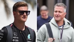 Ralf Schumacher (rechts) erklärt, dass sein Neffe Mick (links) in letzter Zeit einiges durchmachen musste. (Bild: GEPA/krone.at-kreativ)