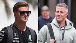 Ralf Schumacher (rechts) erklärt, dass sein Neffe Mick (links) in letzter Zeit einiges durchmachen musste. (Bild: GEPA/krone.at-kreativ)