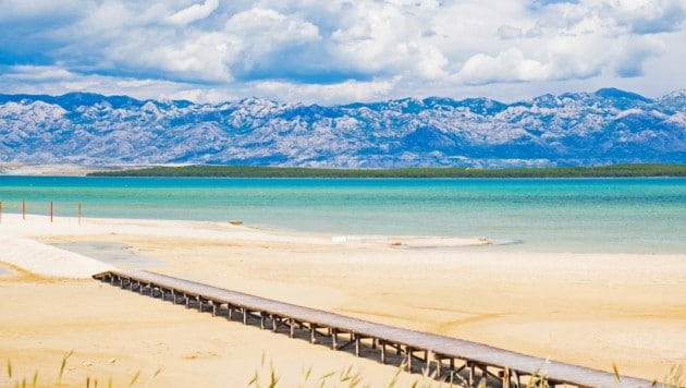 Der Königinnenstrand, wie er auch genannt wird, ist seit der Gründung Kroatiens bekannt durch seine schönen Sonnenuntergänge und seine heilsame Erde (Bild: CNTB)