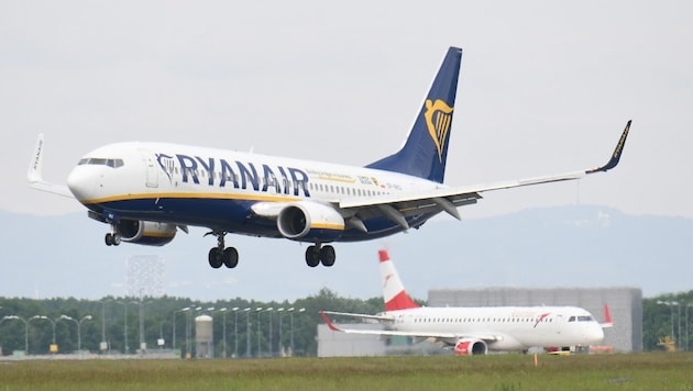 Ryanair has been struggling with problems with its fleet in recent days. (Bild: P. Huber)