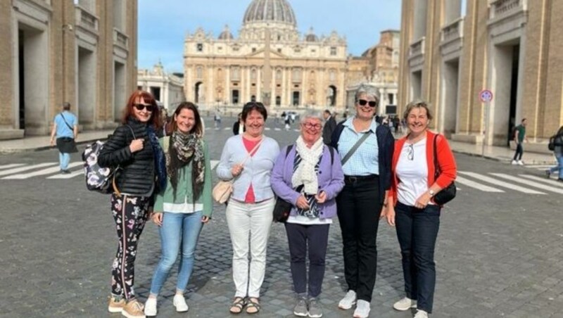 Die Frauen-Delegation aus dem Mostviertel im Vatikan. (Bild: Privat)