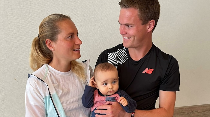 Lokalmatadorin: Conny Stöckl-Moser - ihr Mann Andreas begleitet sie, Sohn Adrian wartet im Ziel.