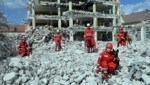 Erdbeben-Übung auf einer Baustelle in Wiener Neustadt (Bild: FABIAN KAISER)