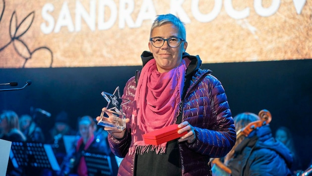 Sandra Kocuvan bekam am Donnerstag den Grazer Frauenpreis für herausragendes Engagement verliehen (Bild: Stadt Graz/prontolux)
