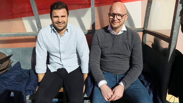Sportchef Didi Elsneg (li.) und Obmann Rene Ziesler ließen sich nicht aus der Ruhe bringen.