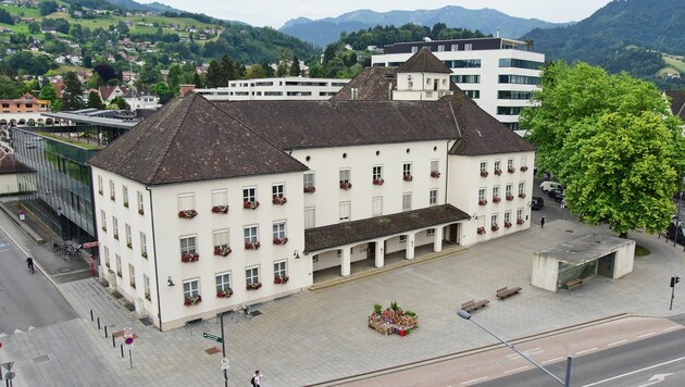 The next city council meeting in Dornbirn town hall will not take place until May 23. (Bild: Werner Micheli)