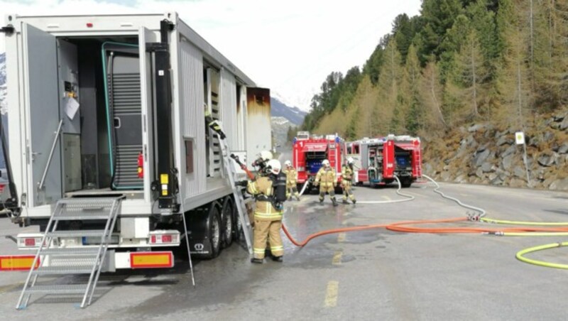 Die Feuerwehr hatte die Situation rasch unter Kontrolle. (Bild: zoom.tirol)