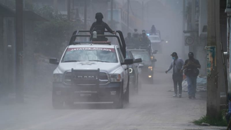 In der Umgebung des Vulkans waren mehr als 7000 Soldaten im Einsatz. (Bild: AP)