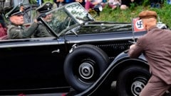 Nachgestellte Szene: Am 27. Mai jährt sich der Anschlag auf Nazi-Funktionär Reinhard Heydrich in Prag zum 81. Mal. (Bild: Roman Vondrous / CTK / picturedesk.com)