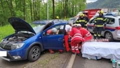 Dieser Unfall forderte einen Schwerverletzten. (Bild: FF Diemlach)