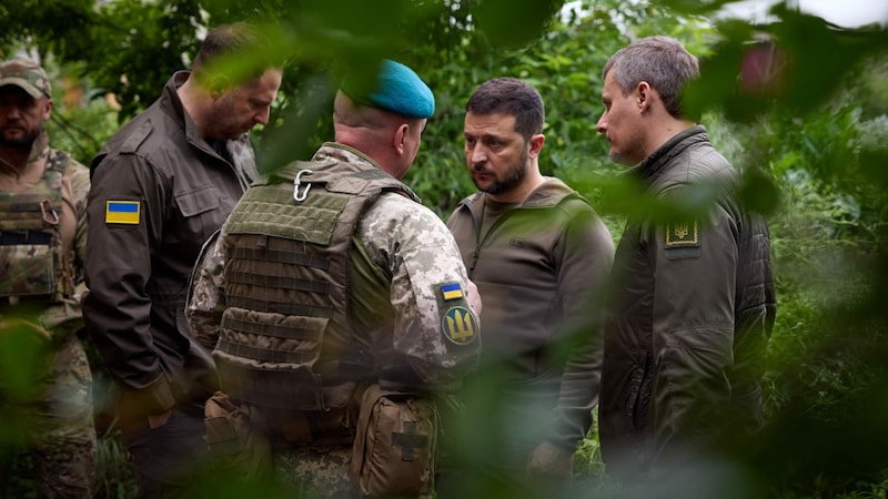 Der ukrainische Präsident kann weiter auf die Unterstützung des Westens bauen. (Bild: AFP)