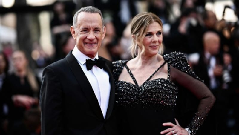 Tom Hanks und Rita Wilson (Bild: APA/AFP/LOIC VENANCE)