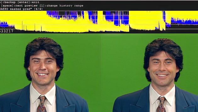 Künstliche Intelligenz macht aus dem falschen Roy Black (l.) den richtigen (r.). (Bild: Lisa Film)