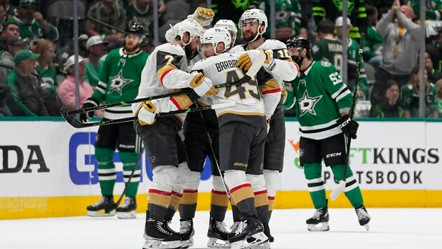 Die Vegas Golden Knights führen mit 3:0. (Bild: AP Photo/Tony Gutierrez)