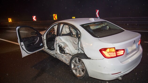 Mit seinem weißen BMW wendete der Angeklagte vor der Mautstelle Schönberg. (Bild: Zeitungsfoto.at)
