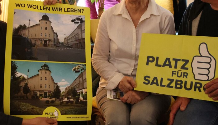 In 22 Schritten, die einfach umsetzbar sein sollen, will die „Plattform für ein lebendiges Salzburg“ mehr Platz in der Stadt für die Salzburger schaffen.