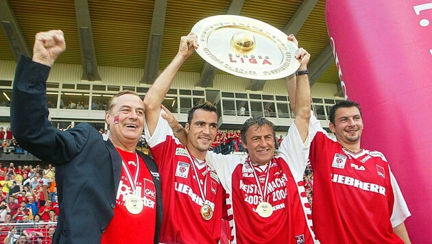2004 war der GAK Bundesliga-Meister. Jetzt steht die Rückkehr bevor. (Bild: KRONEN ZEITUNG)
