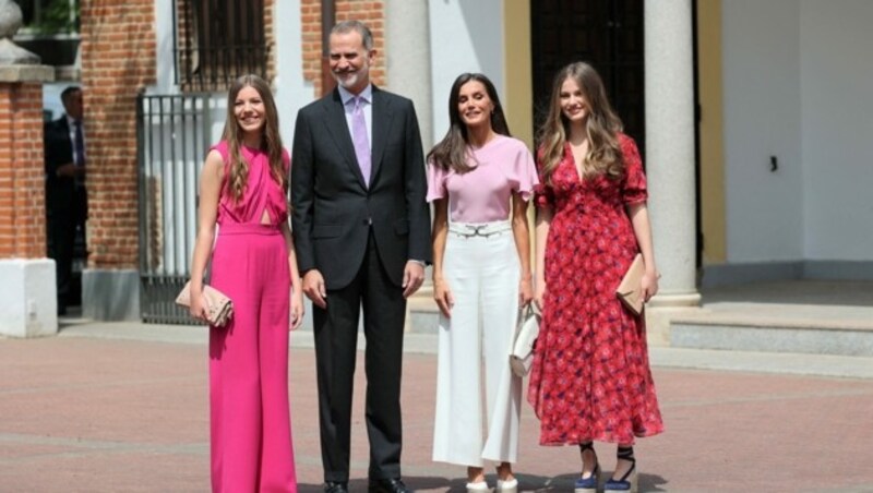 Prinzessin Sofia, König Felipe, Königin Letizia und Kronprinzessin Leonor (Bild: www.viennareport.at)