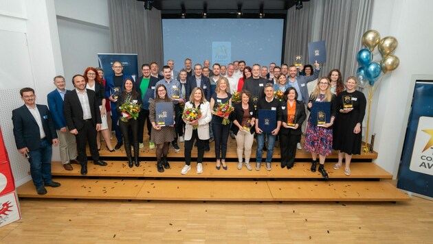 Die Gewinner des „Top Company Award“ (Bild: Andreas Friedle)