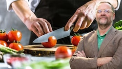 Der Salzburger Gastronom und Ex-Politiker Josef Schellhorn hält ein Plädoyer für eine fleischlose Kochausbildung. (Bild: Robert Newald/picturedesk.comstock.adobe.com, Krone KREATIV)