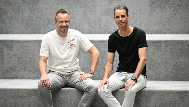 Derzeit sind Michael Hurnaus (l.) und Wolfgang Reisinger Chefs von gesamt 220 Mitarbeitern. (Bild: Markus Wenzel)