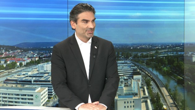 Marcus Arige, der Präsident des sozialdemokratischen Wirtschaftsverbandes Wien (Bild: krone.tv)