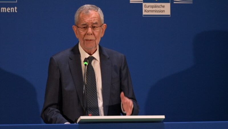 Alexander Van der Bellen (Bild: krone.tv)