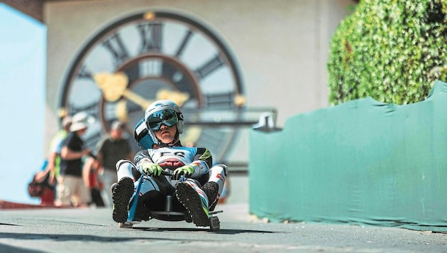 Action pur bei den Finals, wo sogar vom Schloßberg gerodelt wird! (Bild: GEPA pictures)