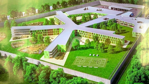 A modern prison is being built on the outskirts of Klagenfurt at a cost of 178 million euros. Initial work is already underway; the groundbreaking ceremony is planned for the fall. (Bild: Wassermann Kerstin)