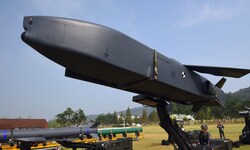 Ein Marschflugkörper vom Typ Taurus in Südkorea