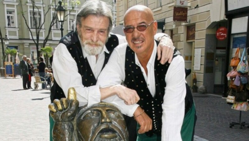 TV-Kult: „Malec“ Adi Peichl und „Josip“ Otto Retzer. (Bild: KRONEN ZEITUNG)