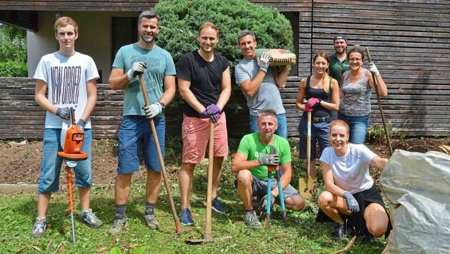 Im Vorjahr hat die Junge Industrie Kärnten den Garten der Burschen-WG des SOS-Kinderdorfes in Krumpendorf saniert.