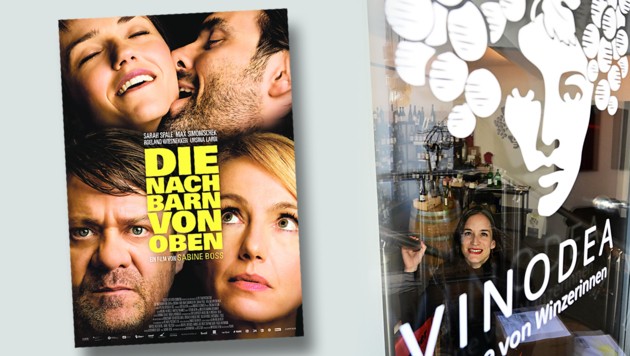 Die Besitzerin der Weinhandlung Vinodea im 8. Bezirk, Lange Gasse 72, bietet nur Weine an, die sie von Winzerinnen bezieht, die sie auch persönlich kennt. (Bild: Filmladen; Vinodea; Krone KREATIV)