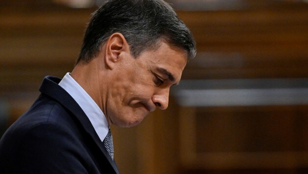 Der spanische Ministerpräsident Pedro Sanchez (Bild: AFP)